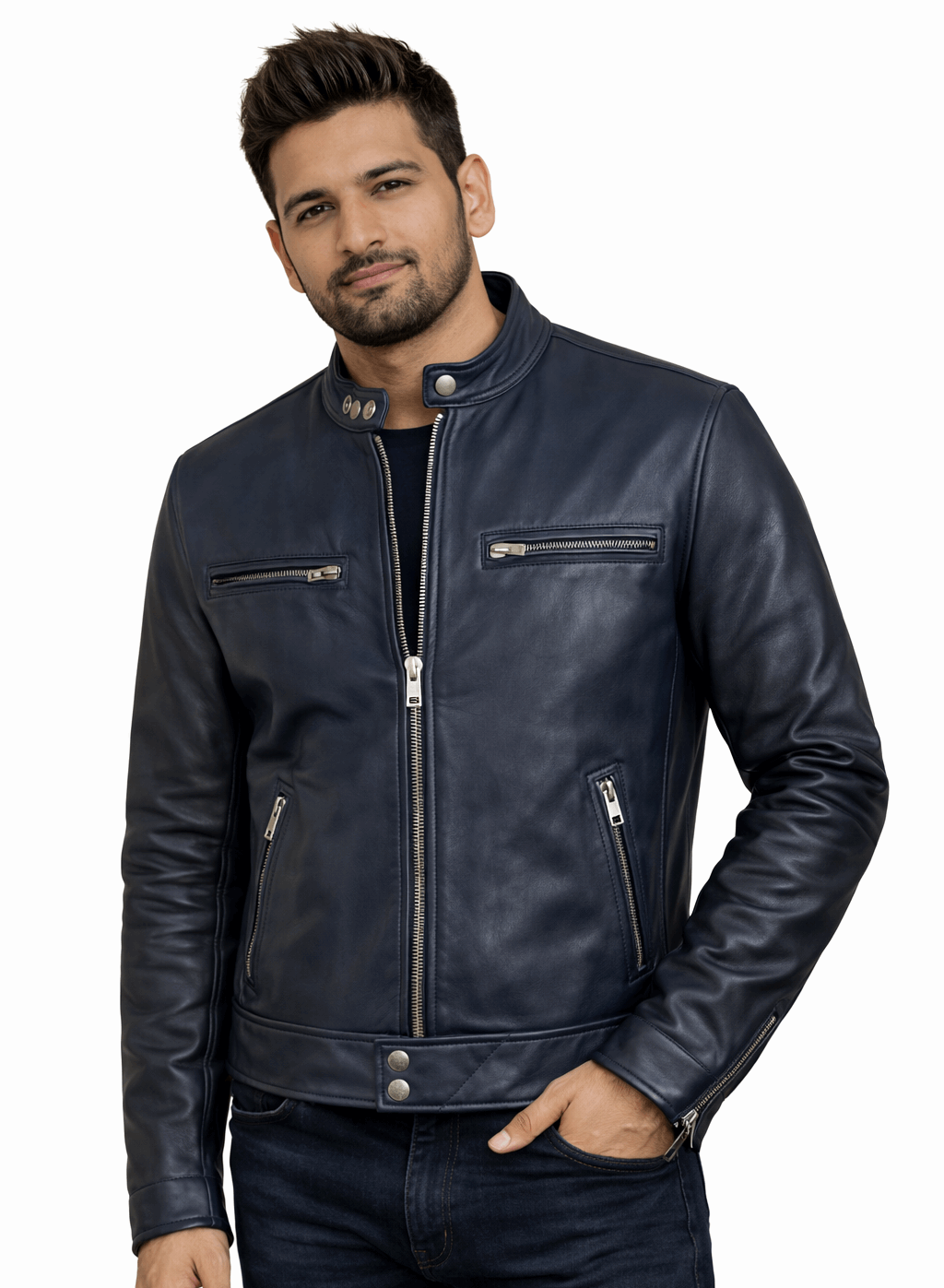 Obsidian Rush Café Biker Jacket