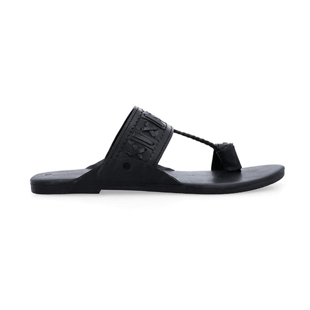 Saffron Kolhapuri Sandal – The Leather Factor