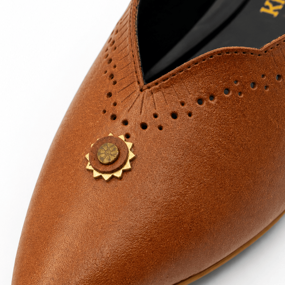 Samara Brown Leather Mule – brown mule by The Leather Factor, photo 5