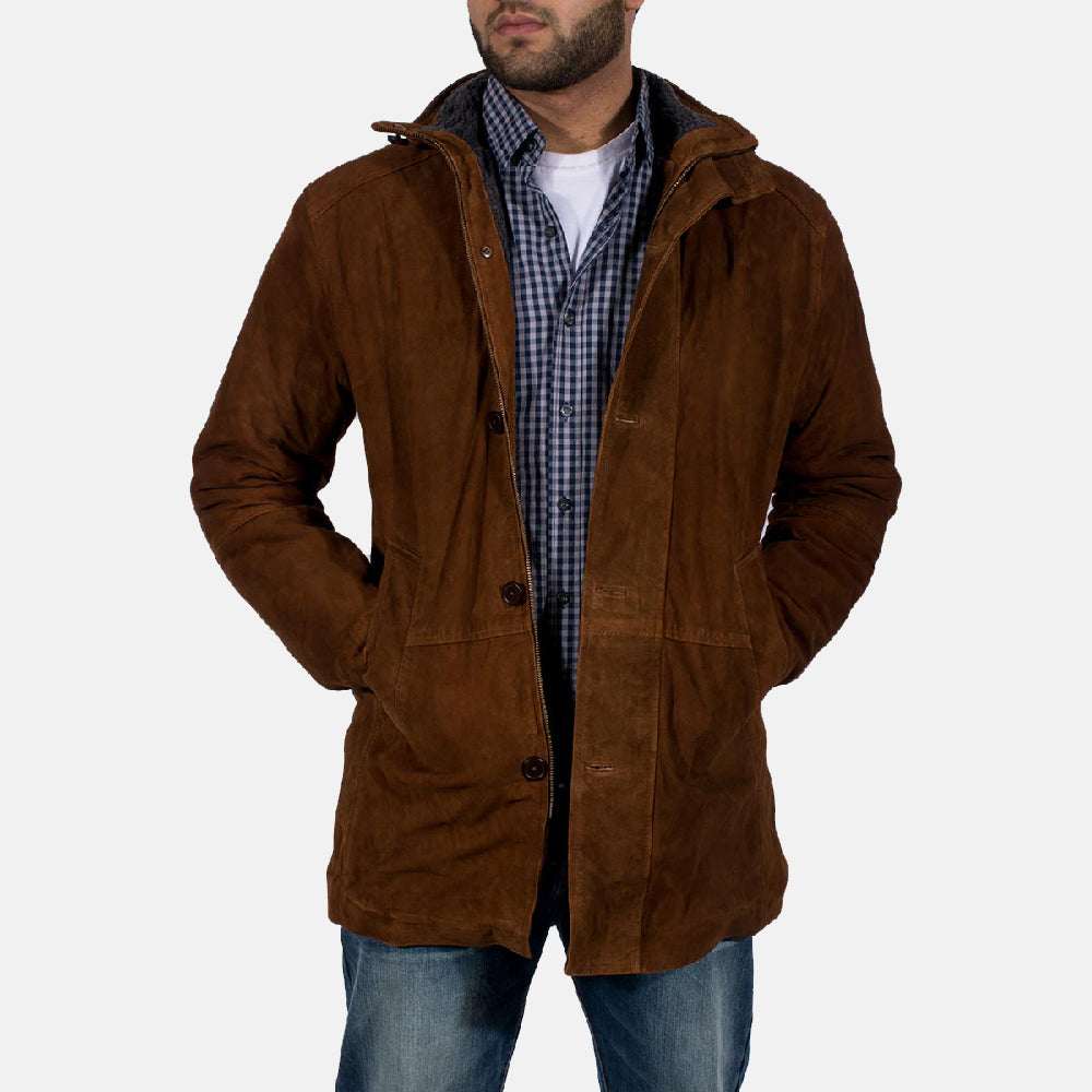 Migas Brown Suede Jacket